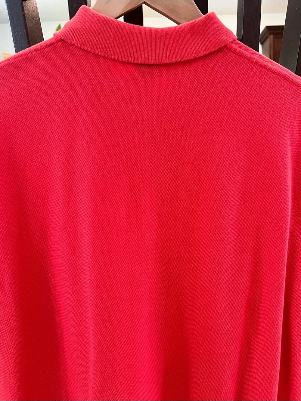 Polo Ralph Lauren Classic Fit Pique Polo Red Short Sleeve Size Large L Men's